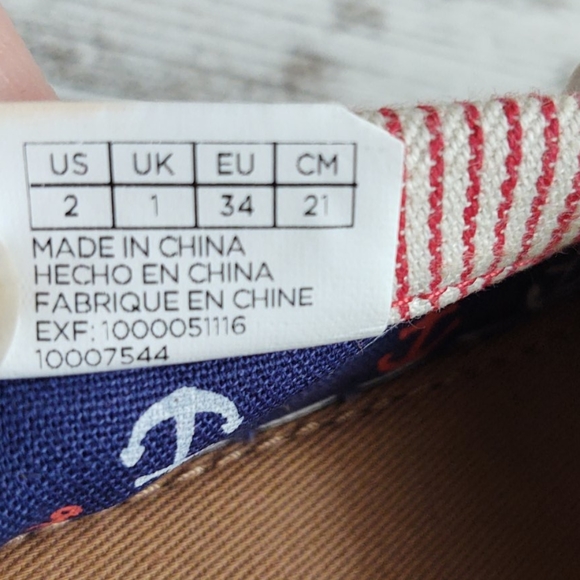 ⚀Sz 2 Toms Red White Stripe Nautical - Picture 11 of 11